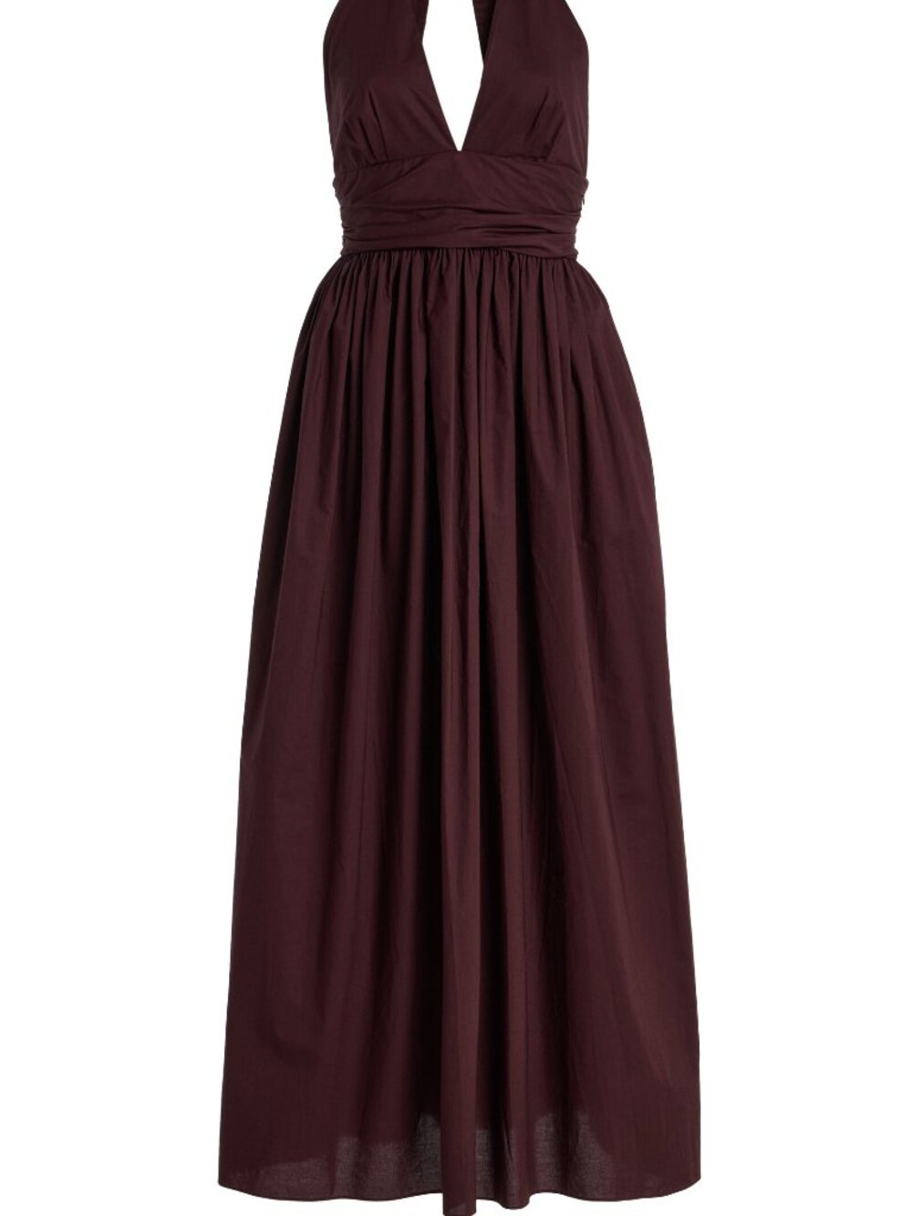 MATTEAU  Plunge Halter Dress